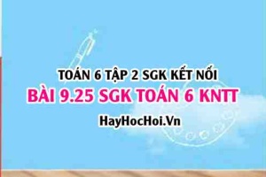 Bài 9.25 SGK Toán 6 tập 2 Kết nối tri thức